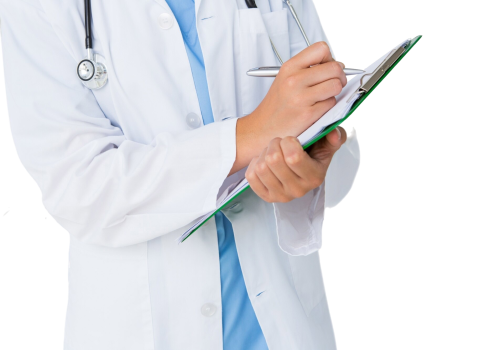 uniform-doctor-writing-job-cityscape